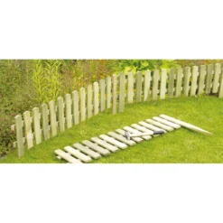 Holz-Steckzaun, Ca. B120/H30 Cm -Angebote Biohort Store 1493188 WE MO 001 Holzsteckzaun120x30cm