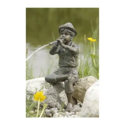 Rottenecker Bronzefigur Flötenspieler