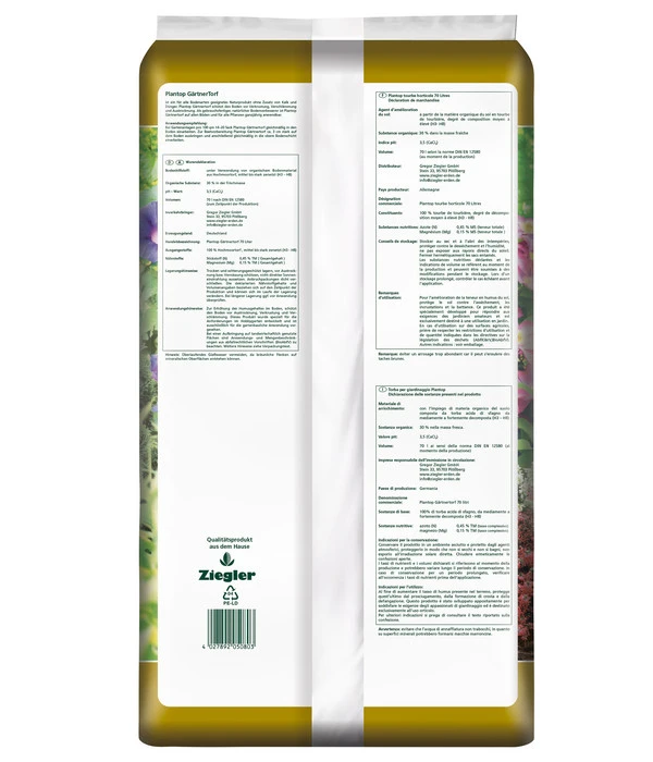 Ziegler Plantop Gärtnertorf, 36 X 70 Liter 5 Ziegler Plantop Gärtnertorf, 36 X 70 Liter – Bild 3