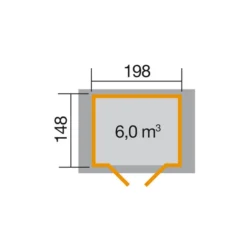 Weka Gartenhaus 316 Gr.1, Ca. B240/H221/T171 Cm 6 Weka Gartenhaus 316 Gr.1, Ca. B240/H221/T171 Cm -Angebote Biohort Store 1803105 BildD 001 BBH19mmClassicDTGr1nat