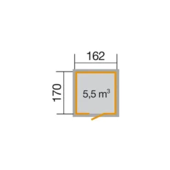 Weka Schwedenhaus Gr. 1, Ca. B200/H220/T208 Cm -Angebote Biohort Store 1806439 BildD 001 SchwedenhausGr1ETnatur