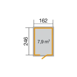 Weka Schwedenhaus Gr. 2, Ca. B200/H220/T286 Cm -Angebote Biohort Store 1806454 BildD 001 SchwedenhausGr2ETnatur