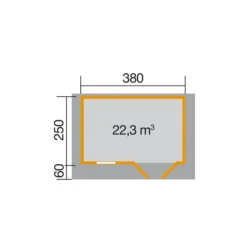 Weka Gartenhaus 111 -Angebote Biohort Store 1807981 BildD 001 BBH28mmKempten2V60Gr1