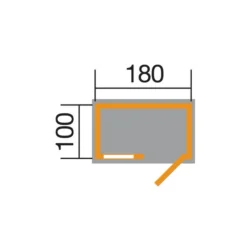 Weka Gerätehaus 345 Gr. 1, Ca. B205/H217/T129 Cm -Angebote Biohort Store 1815158 BildD 001 14mmGardenboxGr1ET