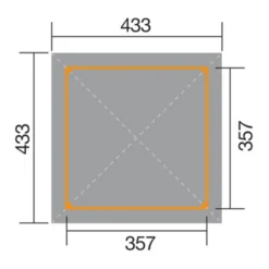 Weka Gartenoase 651 A Gr. 1, Ca. B433/H314/T433 Cm -Angebote Biohort Store 1817170 WE DE 001 WekaGartenoase651AGr1mitDS