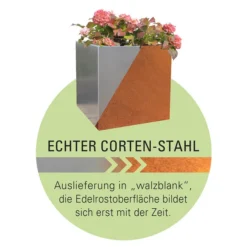 Palatino Cortenstahl-Pflanzgefäß Lotte -Angebote Biohort Store 2015279 WE DE 003 PalatinoPflanzkastenLotte100