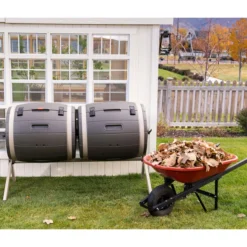 Lifetime Trommelkomposter 380 L, Ca. B165/H109/T79 Cm -Angebote Biohort Store 2024354 WE MO 004 TrommelkompostBraun380L