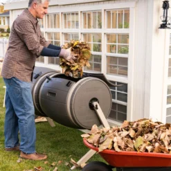 Lifetime Trommelkomposter 380 L, Ca. B165/H109/T79 Cm -Angebote Biohort Store 2024354 WE MO 005 TrommelkompostBraun380L