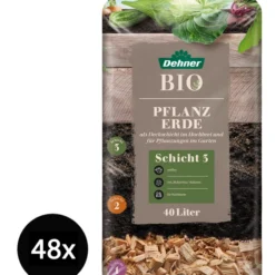 Dehner Bio Hochbeet Pflanzerde, 48 X 40 Liter