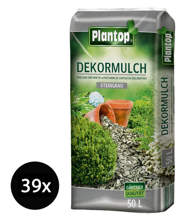 Ziegler Plantop Dekormulch Steingrau, 39 X 50 Liter 3 Ziegler Plantop Dekormulch Steingrau, 39 X 50 Liter