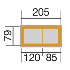 Weka Stufenhochbeet 669, Ca. B218/H81/T82 Cm -Angebote Biohort Store 2065027 WE BG 001 Stufenhochbeet669Natur