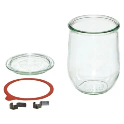 Dehner WECK® Tulpenglas, 1000 Ml, Inkl. Einkochringe & Klammern, 4er-Set -Angebote Biohort Store 206961 BildD 002 WeckglasWeckglas1LTulpe4St