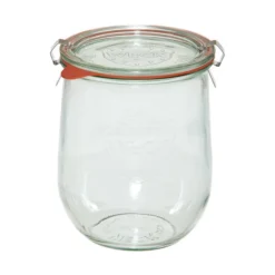 Dehner WECK® Tulpenglas, 1000 Ml, Inkl. Einkochringe & Klammern, 4er-Set