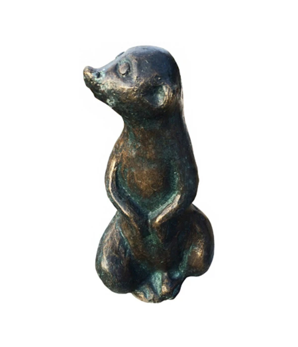 Rottenecker Bronze-Erdmännchen Mittel, Wasserspeiend 3 Rottenecker Bronze-Erdmännchen Mittel, Wasserspeiend