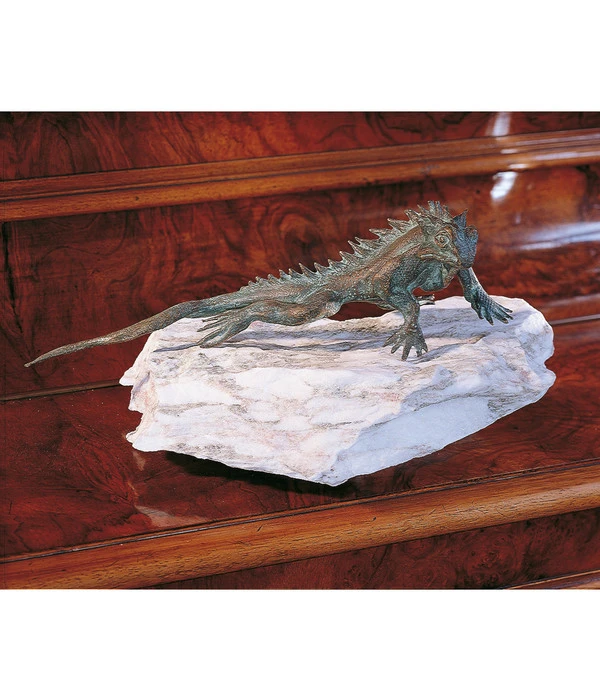 Rottenecker Bronze-Gecko, Ca. B18/H6/T7,5 Cm 4 Rottenecker Bronze-Gecko, Ca. B18/H6/T7,5 Cm – Bild 2