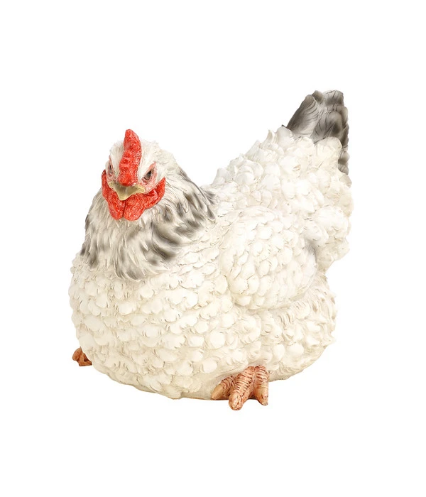 Dehner Polyresin-Henne, Weiß/schwarz, Ca. H20 Cm 3 Dehner Polyresin-Henne, Weiß/schwarz, Ca. H20 Cm