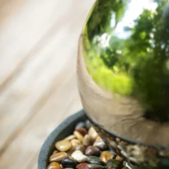 Dehner Edelstahl-Gartenbrunnen Globe, Ca. Ø32/H52 Cm -Angebote Biohort Store 3257623 WE DE 003 DehnerEdelstahlGartenbrunnenGlobe