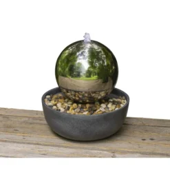 Dehner Edelstahl-Gartenbrunnen Globe, Ca. Ø32/H52 Cm -Angebote Biohort Store 3257623 WE MO 001 EdelstahlGartenbrunnenGlobeNEU