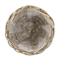 Rattan-Topf, Rund, Grau-braun -Angebote Biohort Store 3679347 3679362 3679578 WE DE 001 RattantopfGraubraun