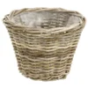 Rattan-Topf, Rund, Grau-braun -Angebote Biohort Store 3679347 3679362 3679578 WE FS 001 RattantopfGraubraun