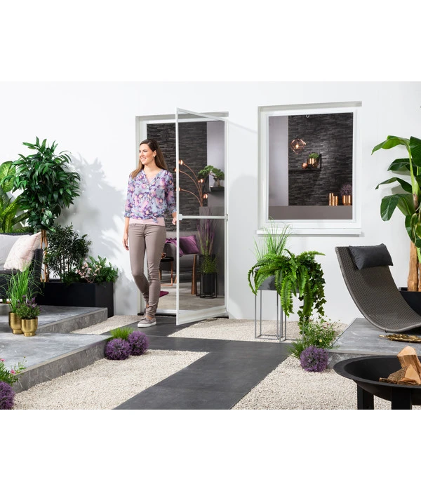 Hecht Fliegengitter Türbausatz Basic, Ca. B100/H210 Cm 4 Hecht Fliegengitter Türbausatz Basic, Ca. B100/H210 Cm – Bild 2