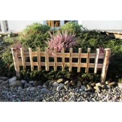 Holz-Naturbeetzaun, Natur, 100 X 25-45 Cm -Angebote Biohort Store 4076915 WE MO 001 Holz Naturbeetzaunnatur100x25 45cmHolzpalisadeBeetzaunHolzzaun