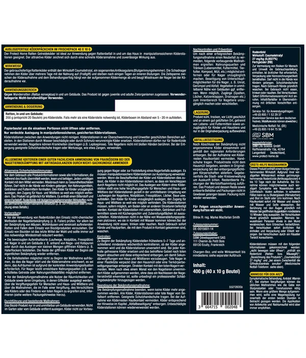 PROTECT HOME Rodicum® Ratten Getreideköder, 400 G 4 PROTECT HOME Rodicum® Ratten Getreideköder, 400 G – Bild 2
