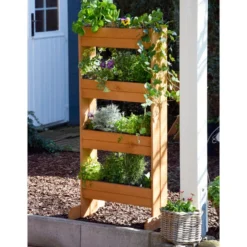 Dobar Vertikalbeet Mit 4 Pflanzkästen, Ca. B55/H125/T40 Cm -Angebote Biohort Store 4155164 WE MO 005 DobarVertikalbeetMit4Pflanzkaesten