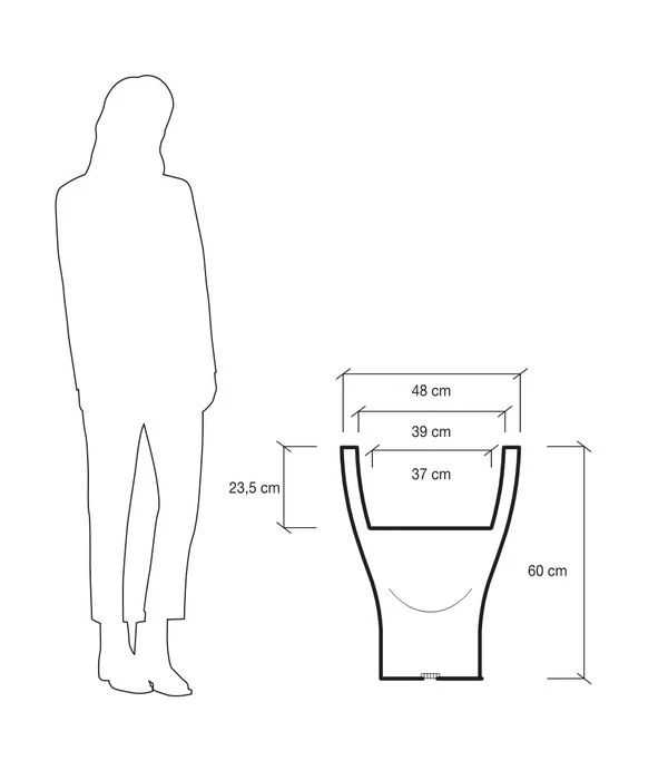 Farmet Kunststoff-Pflanzkübel Domus, Ca. ø 48/H60 Cm, Perlweiß Beleuchtet 6 Farmet Kunststoff-Pflanzkübel Domus, Ca. ø 48/H60 Cm, Perlweiß Beleuchtet – Bild 4