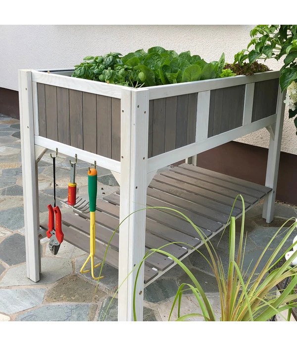 Habau Hochbeet Klara, Ca. B119/H89/T57 Cm 4 Habau Hochbeet Klara, Ca. B119/H89/T57 Cm – Bild 2