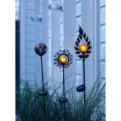 Dehner Solar-Dekostab Aurelia, Ca. H110 Cm, Metallic-braun/orange -Angebote Biohort Store 4212833 4212783 4212890 WE MO 001 DehnerSolarstaebeNovaAureliaArianSolarlichtGartendekoGartenstabDekostab