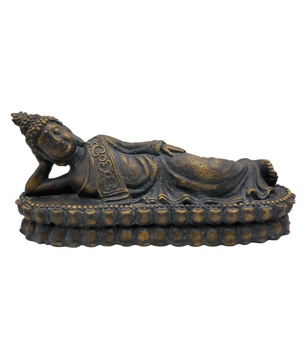 Dehner Magnesia-Buddha Liegend, Ca. B18/H26/T62,5 Cm 3 Dehner Magnesia-Buddha Liegend, Ca. B18/H26/T62,5 Cm