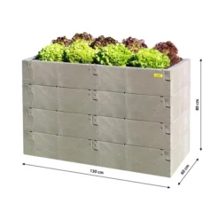 Juwel Hochbeet Timber 4-reihig, Ca. B130/H80/T60 Cm -Angebote Biohort Store 4268421 WE BG 001 HochbeetTimber4Reihig