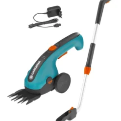 GARDENA Akku-Grasschere ClassicCut Li Set + Stiel