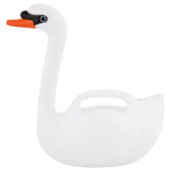 ESSCHERT DESIGN Esschert Kunststoff-Gießkanne Schwan, Weiß, 2 L