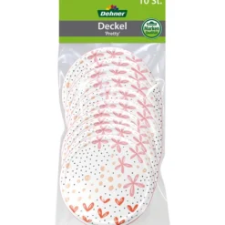 Dehner Schraubdeckel Pretty Für Einkochgläser, Ø82 Mm, 10er-Set