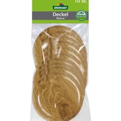 Dehner Schraubdeckel Nature Für Einkochgläser, Ø82 Mm, 10er-Set