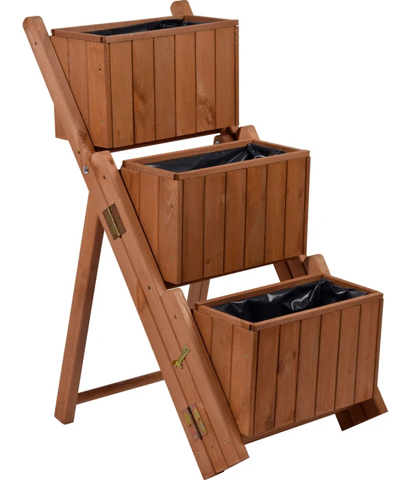 Dobar Holz-Pflanztreppe Klappbar, Ca. B41/H85/T55 Cm 3 Dobar Holz-Pflanztreppe Klappbar, Ca. B41/H85/T55 Cm