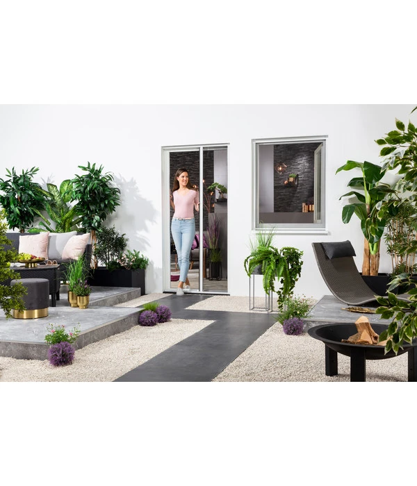 Hecht Alu-Plissee-Tür Professional, Ca. B125/H220 Cm 3 Hecht Alu-Plissee-Tür Professional, Ca. B125/H220 Cm