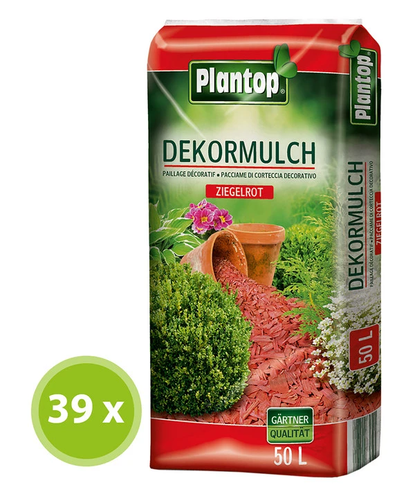 Ziegler Plantop Dekormulch Ziegelrot, 39 X 50 Liter 3 Ziegler Plantop Dekormulch Ziegelrot, 39 X 50 Liter
