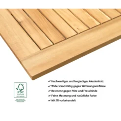 Dehner Klappbares Tablett Macao, Ca. B67/H25/T35 -Angebote Biohort Store 4423570 WE IG 001 BeistelltischMacao