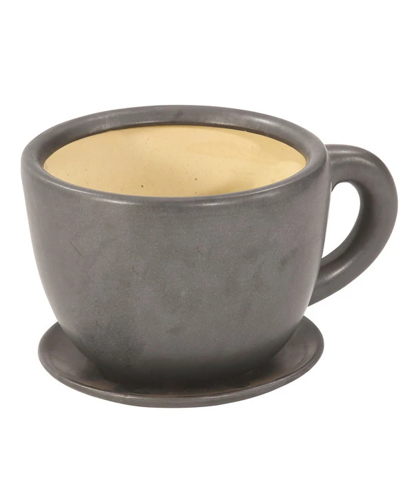 Dehner Keramik-Pflanztasse, Rund, Dunkelgrau, Ca. Ø32 Cm 3 Dehner Keramik-Pflanztasse, Rund, Dunkelgrau, Ca. Ø32 Cm