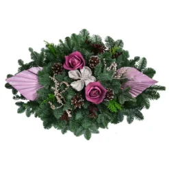 Grabbukett, Oval, Rosa, Ca. B60/H15/T30 Cm