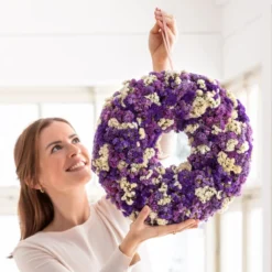 Dehner Kranz Statice, Lila/weiß, Ca. Ø40 Cm -Angebote Biohort Store 6273882 WE MO 002 KranzStatice40cm