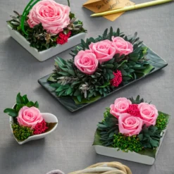 Dehner Keramik-Schale Mit Longlife-Rose Dita, Rosa, Ca. B10/H11/T10 Cm -Angebote Biohort Store 6380927 6537641 6537716 6537708 WE MO 001 LonglifeArrangements 2