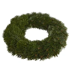 Dehner Premium Adventskranz Aus Bio-Nordmann-Tanne, Flach