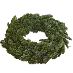 Dehner Premium Adventskranz Aus Bio-Nobilis-Tanne, Flach