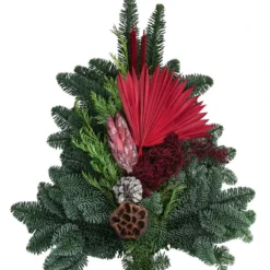 Grabstrauß, Dreieckig, Rot, Ca. B60/H12/T45 Cm