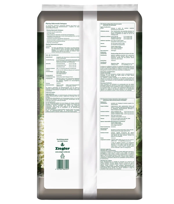 Ziegler Plantop Dekormulch Steingrau, 39 X 50 Liter 5 Ziegler Plantop Dekormulch Steingrau, 39 X 50 Liter – Bild 3