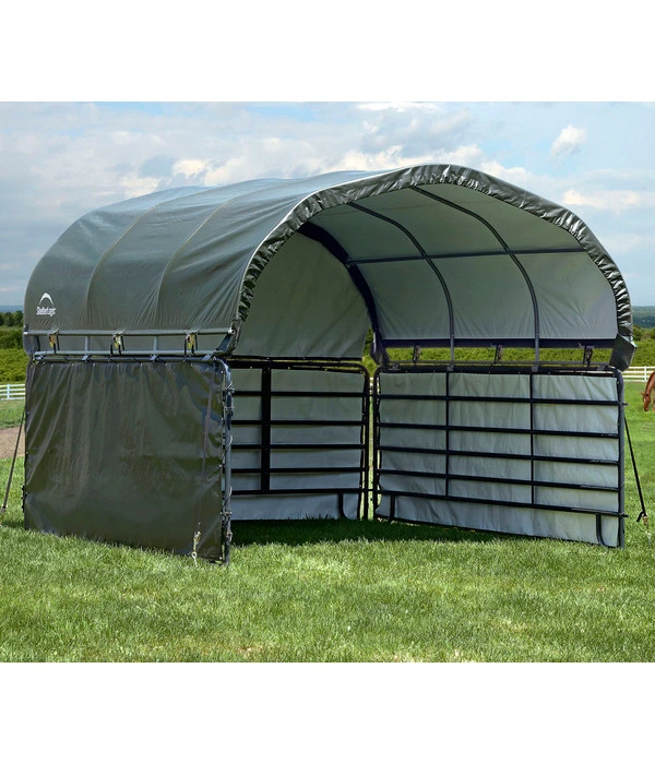 Shelter Logic Erweiterung Für Pferdestallüberdachung, Ca. B370/H170/T370 Cm 5 Shelter Logic Erweiterung Für Pferdestallüberdachung, Ca. B370/H170/T370 Cm – Bild 3